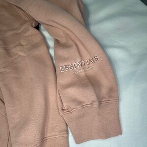 Essentials Fear of God Pink Hoodie Pullover Size Large